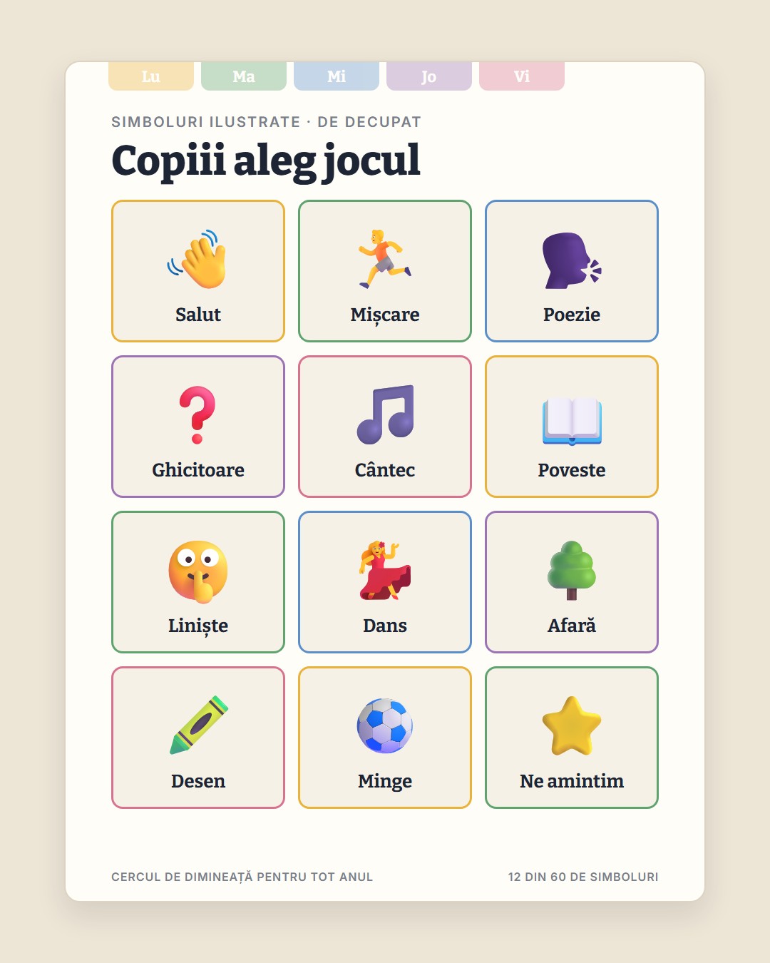 Simboluri de decupat